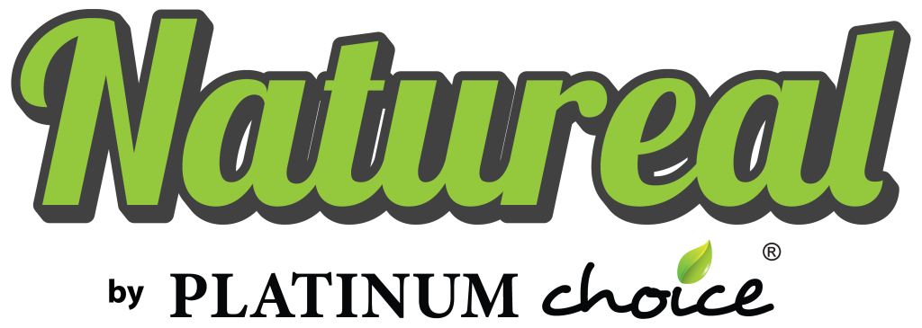 Natureal logo by Platinum Choice representing plant-based pet care and hygiene solutions.