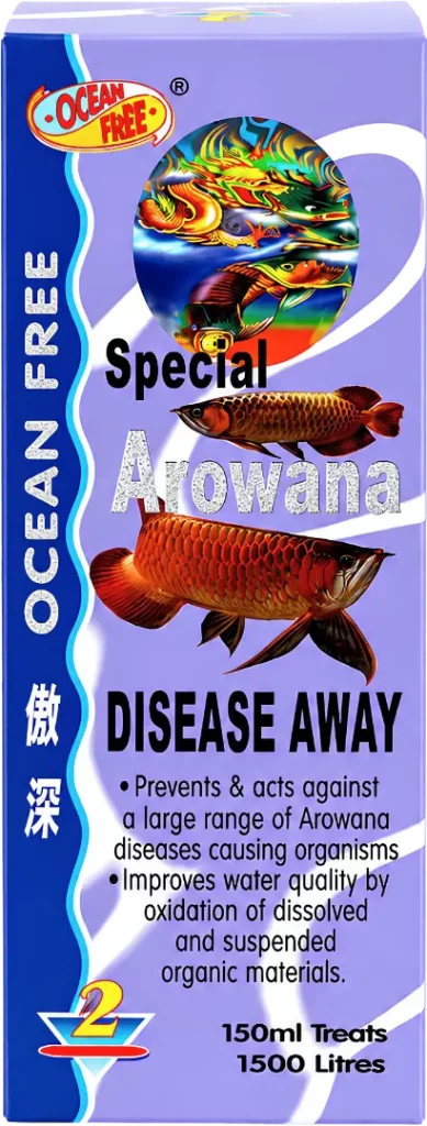Ocean Free Special Arowana Disease Away treatment for common arowana health concerns