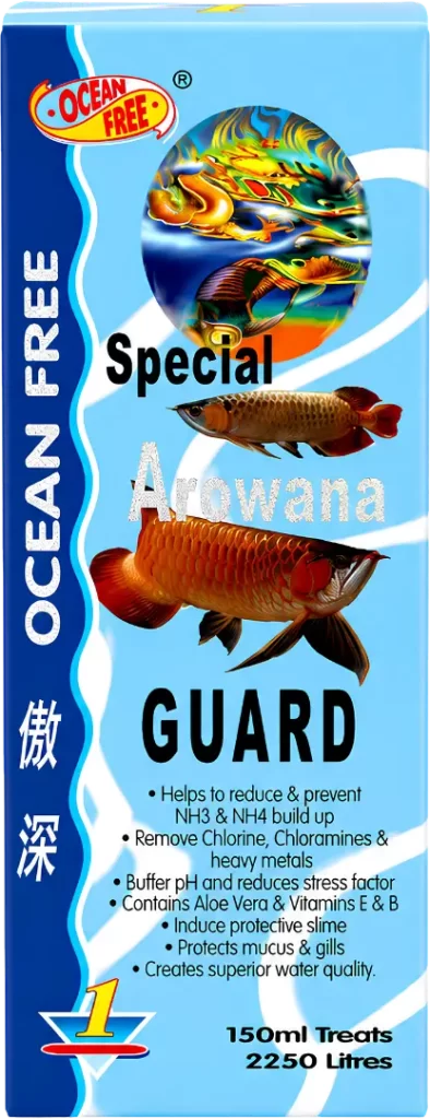 Ocean Free Special Arowana Guard aquarium treatment for arowana protection and stable water conditions