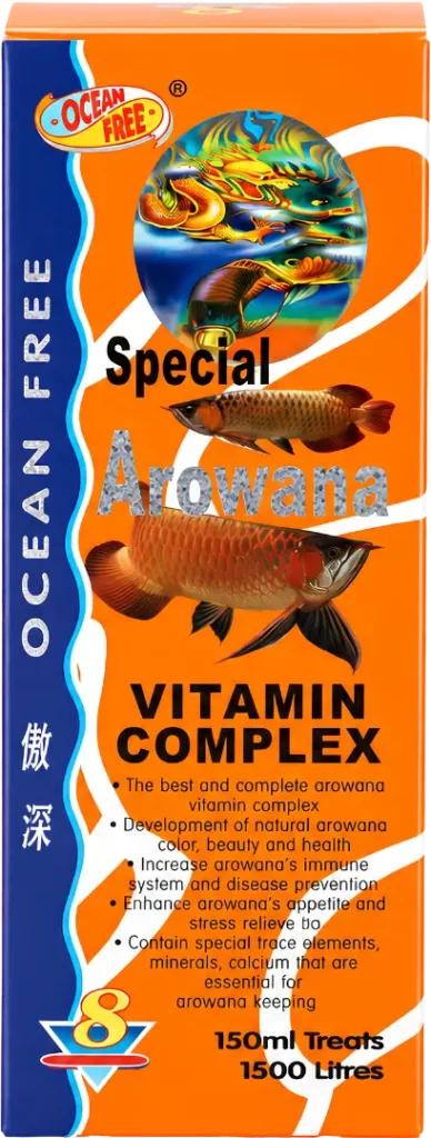 Ocean Free Special Arowana Vitamin Complex supplement for colour vitality and condition