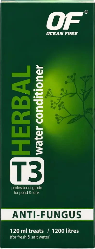 Ocean Free Herbal T3 Anti-Fungus herbal aquarium treatment for fungal fish health concerns