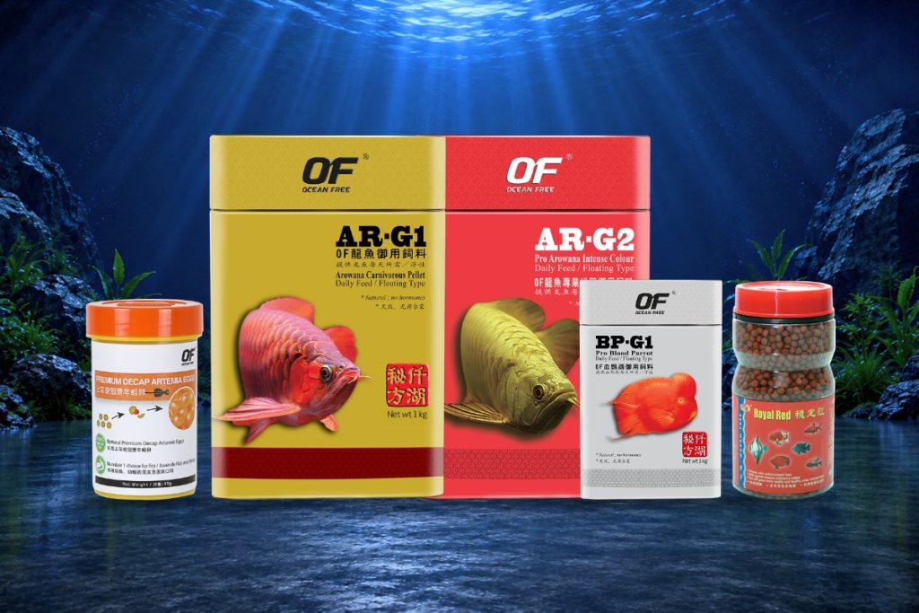 Ocean Free fish food range for ornamental and tropical fish