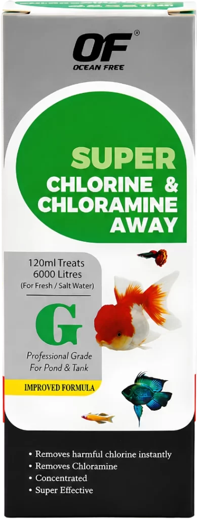 Ocean Free Super Chlorine and Chloramine Away G aquarium water conditioner