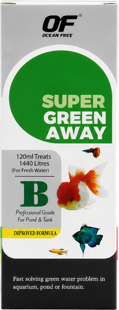 Ocean Free Super Green Away B treatment for green aquarium water