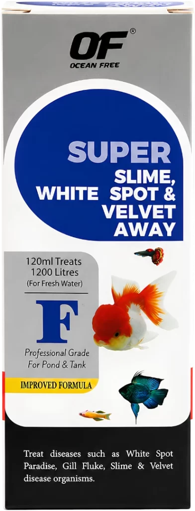 Ocean Free Super Slime White Spot and Velvet Away F fish treatment