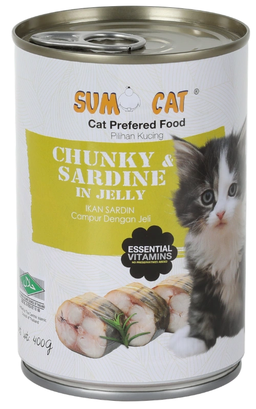Sumo Cat Chunky & Sardine in Jelly 400g wet cat food Malaysia