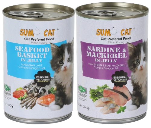 Sumo Cat Malaysia Premium Cat Food 400g wet cat food products