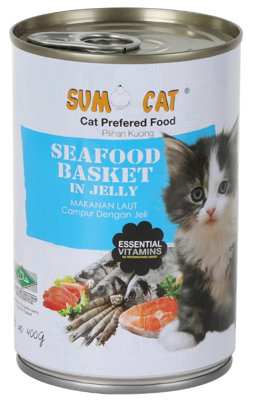 Sumo Cat Seafood Basket in Jelly 400g wet cat food Malaysia