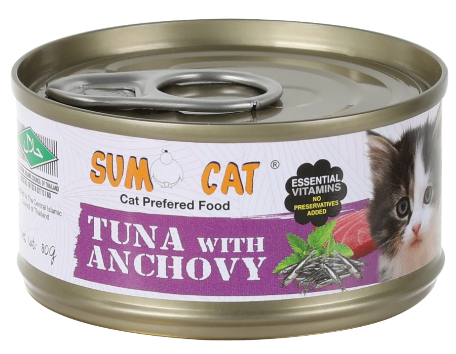 Sumo Cat Tuna with Anchovy 80g wet cat food Malaysia