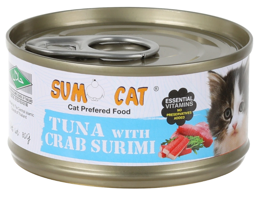 Sumo Cat Tuna with Crab Surimi 80g wet cat food Malaysia