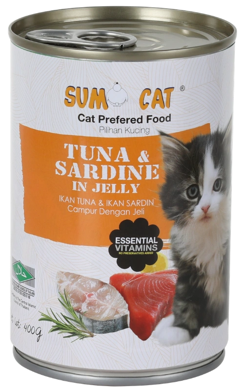 Sumo Cat Tuna & Sardine in Jelly 400g wet cat food Malaysia