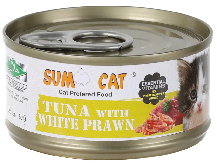 Sumo Cat Tuna with White Prawn 80g wet cat food Malaysia