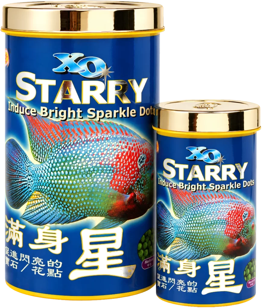 Ocean Free XO Starry Flowerhorn food for bright sparkle dots colour and ornamental appearance