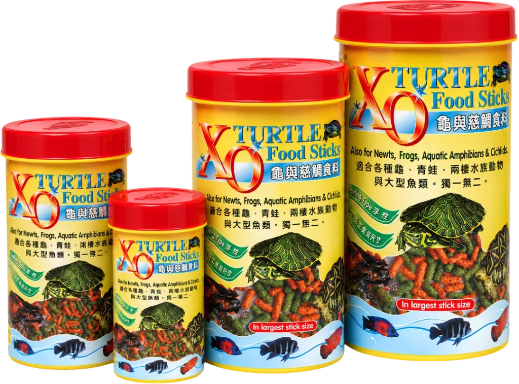 Ocean Free XO Turtle Food Sticks floating turtle food with vitamins and calcium for healthy growth